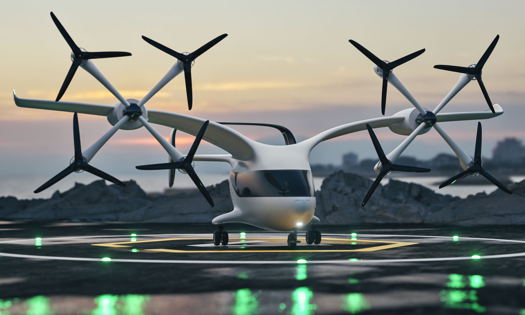Unmiles Next Integrity 3 three passenger eVTOL aircraft Unmiles Next Integrity 3 three passenger eVTOL aircraft